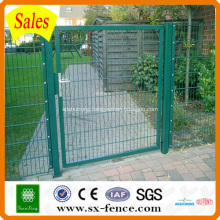 PVC coated welded wire mesh fence gate